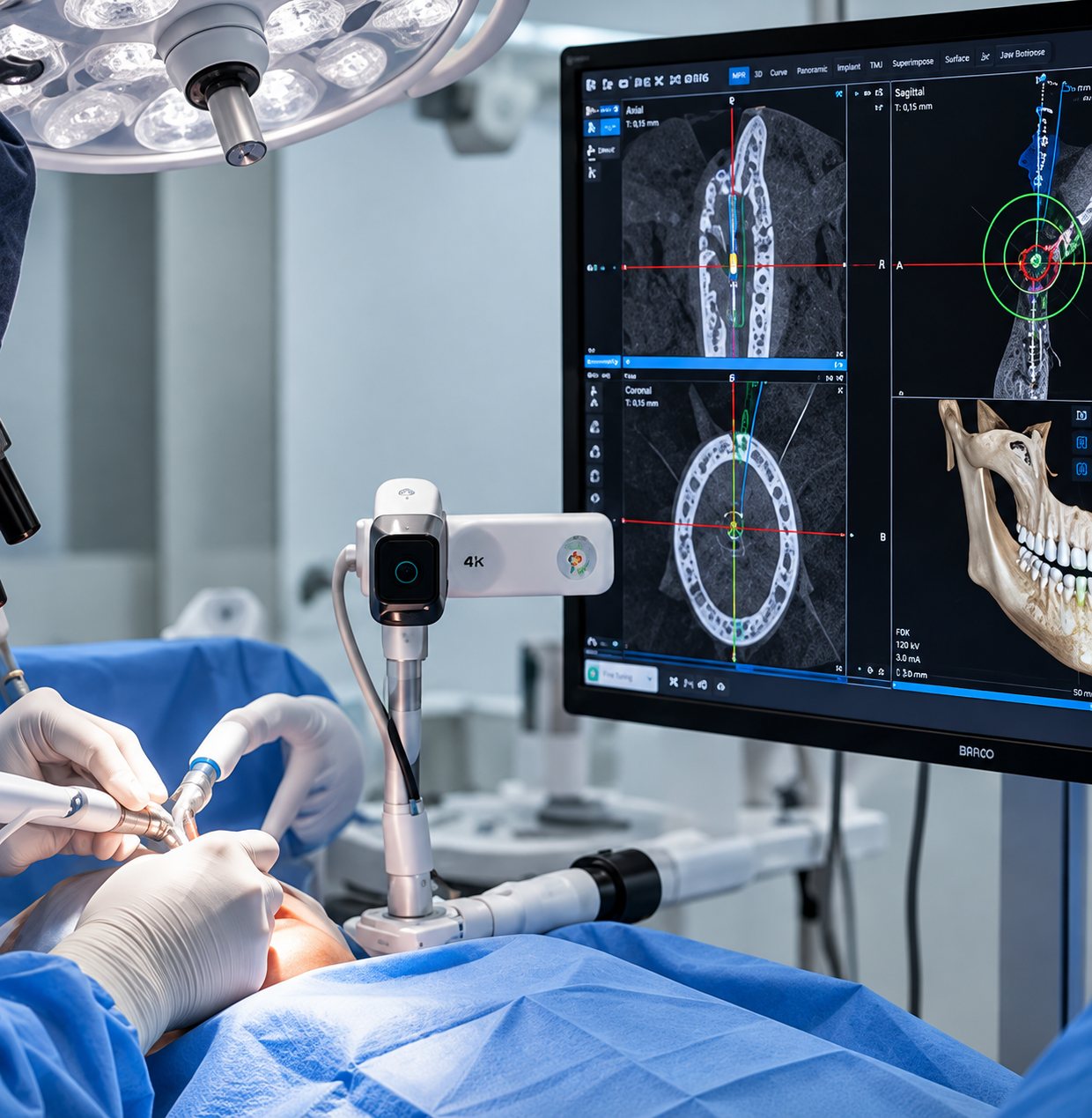 Cirugía dental con un sistema de navegación X-Guide